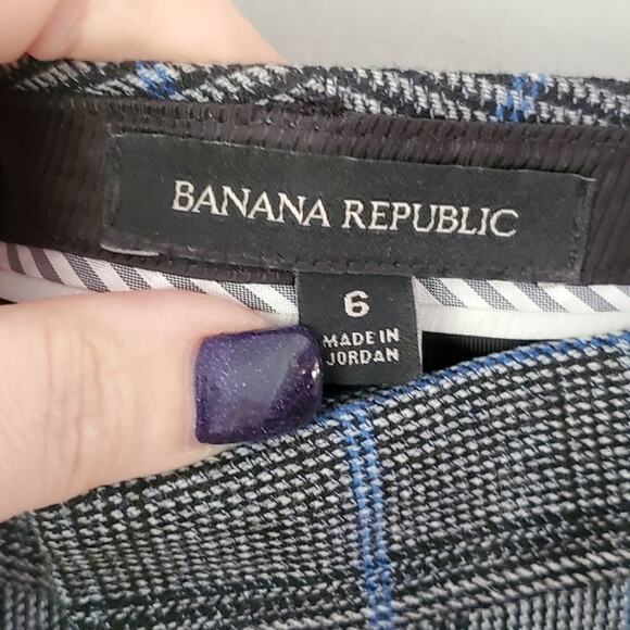 BANANA Republic wool blend tweed pants Size 6‎ 33" inseam - Picture 2 of 7